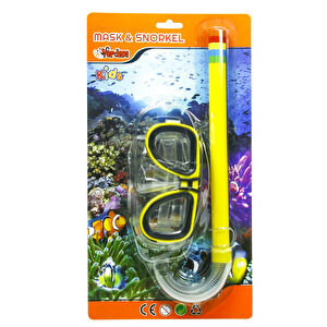 Vardem Çocuk Dalış Maskesi Ve Şnorkel Seti Sarı (m301s01)
