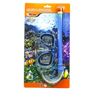 Vardem Çocuk Dalış Maskesi Ve Şnorkel Seti Mavi (m301s01)