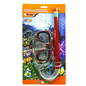 Vardem Çocuk Dalış Maskesi Ve Şnorkel Seti Kırmızı (m301s01)