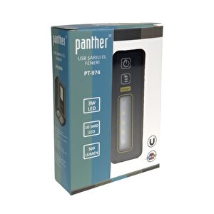 Panther Usb Şarjlı Mıknatıslı El Feneri Pt-974
