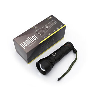 Panther Usb Şarjlı Zoomlu P70 Led Metal El Feneri Pt-4112