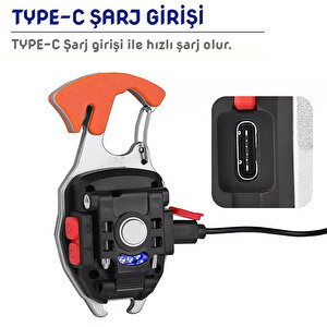Wison Çok Fonksiyonlu Şarjlı Anahtarlıklı Fener Turuncu (ws-5050)