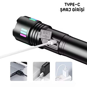 Wison 20w Fosforlu Şarjlı Metal El Feneri  (ws-9944)