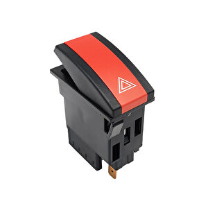 Otokar Sultan Dörtlü Sinyal Flaşör Anahtar Düğme Rocker Switch 6 Pin Ampullü 24v
