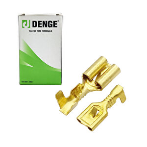 4.8mm Kablo Ucu Tırnaklı Dişi Terminal Sarı Kablo Pabuç (paket İçeriği 500 Adettir)