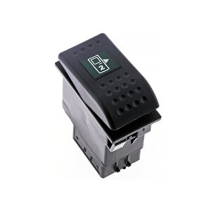 Universal Cam Açma Kapama Düğmesi Anahtarı 6 Pin Rocker Switch Buton - Ampullü 24v
