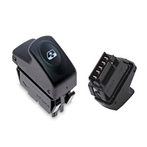 Renault Clio, Kangoo, Megane - Cam Açma Kapama Anahtarı - 5 Pin