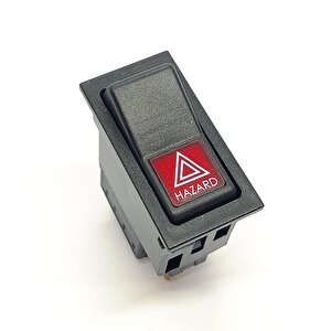 Askam Fargo Dörtlü Sinyal Flaşör Anahtar Düğme Rocker Switch 8 Pin Ampullü 24v