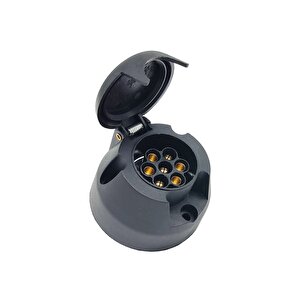 Universal Tır Dorse Traktör Karavan Römork Soket Prizi 7 Pin 12v Vidalı N Tip (7 Yollu Römork Soket Priz) Ref Oe: 8jb 001 943-001, 3600135099