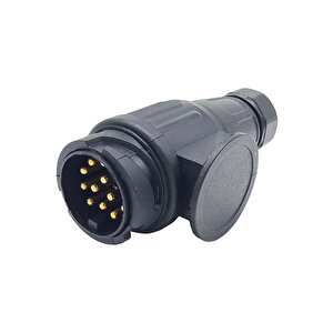 Universal Traktör Karavan Römork Fişi 13 Pin Uzun Tip 12v Vidalı (13 Yollu Römork Fişi) Referans Oe: 005112.00, 8ja 005 951-041