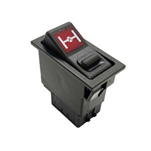 Bmc Fatih Ym Diferansiyel Kilitleme Anahtar Düğme Rocker Switch 2 Pin (off-lock On) Ampullü 24v