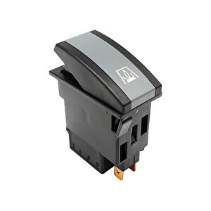 Otokar Doruk Otobüs Isıtıcı Anahtar Düğme Rocker Switch 6 Pin (on-on) Ampullü 24v