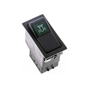 Universal Döner Uyarı Işığı Tepe Lamba Düğmesi Anahtarı 2 Pin Rocker Switch - Ampullü 12v