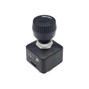 Çevirmeli Anahtar Rotary Switch 4 Pin Yeşil Cam Ampullü 14v (off-on / 0-1) Referans Oe: 6eb 905 341-022, 70525201