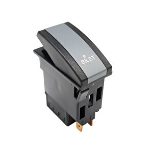 Otokar Kent Otobüs E Bilet Anahtar Düğme Rocker Switch 3 Pin (on-on) Ampullü 24v