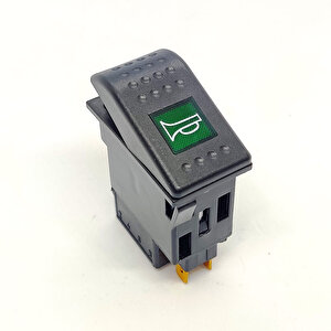 Bmc Profesyonel Havalı Korna Anahtar Düğme Rocker Switch 6 Pin (on-on) Ampullü 24v