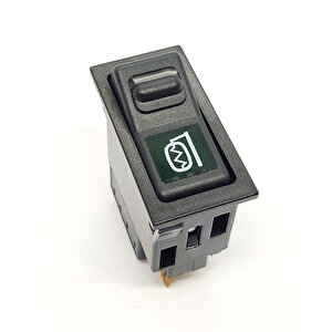 Askam Fargo Ayna Isıtıcı Anahtar Düğme Rocker Switch 5 Pin (off-lock On) Ampullü 24v