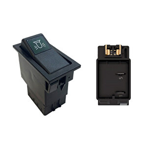 Tümosan Traktör Döner Lamba Anahtar Düğme Rocker Switch (on-off) Ampullü 12v