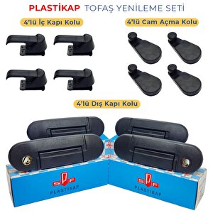 Plastikap Tofaş Doğan, Kartal, Şahin - Kapı Ve Cam Kolları - 12'li Set
