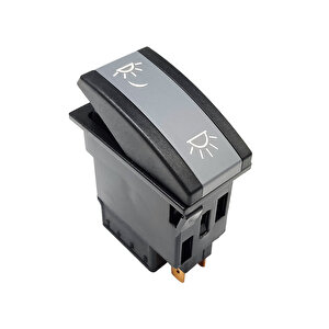 Otokar Doruk Otobüs Ledli Spot Lamba Anahtar Düğme Rocker Switch 8 Pin (on-on-on) Ampullü 24v