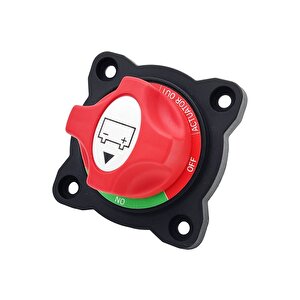 Marin Tip Çevirmeli Akü Devre Kesici Şalter Ip54 M10 50v 275a (max 455a 5dk - 1250a 5sn) Karavan Akü Şalteri 3 Pozisyon