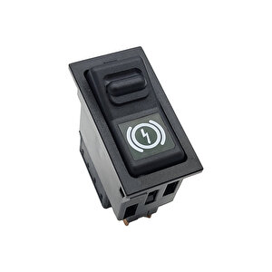 Bmc Belde Otobüs Durak Fren Anahtar Düğmesi Rocker Switch 2 Pin (off-lock On) Ampullü 24v