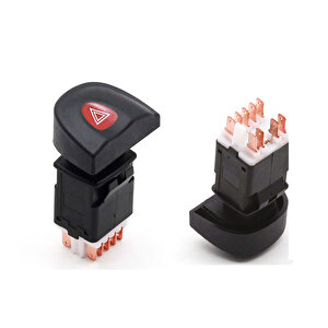 Renault Megane 1 - Flaşör Anahtarı - 9 Pin