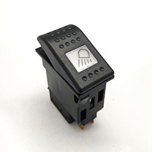 New Holland Traktör Universal Ön Çalışma Lamba Anahtar Düğme Rocker Switch 2 Pin (off-on) Ampullü 12v