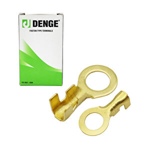 8mm Yuvarlak Kablo Ucu Topraklama Terminal Sarı Kablo Pabuç (paket İçeriği 150 Adettir)