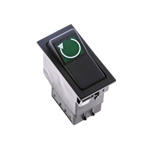Universal Motor Start Düğmesi Anahtarı 4 Pin Rocker Switch - Ampullü 24v