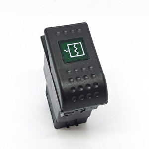Bmc Profesyonel Ayna Isıtıcı Anahtar Düğme Rocker Switch 2 Pin (off-m.on) Ampullü 24v