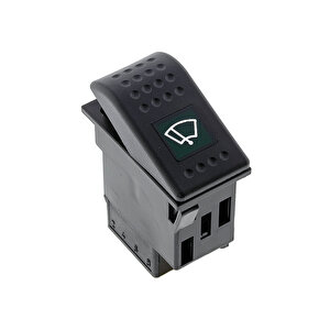 Universal Silecek Düğmesi Anahtarı 4 Pin Rocker Switch Buton - Ampullü 12v