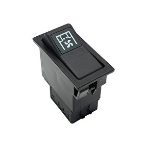 Bmc Belde Otobüs Kalorifer Anahtar Düğmesi Rocker Switch 3 Pin (off-on-on) Ampullü 24v