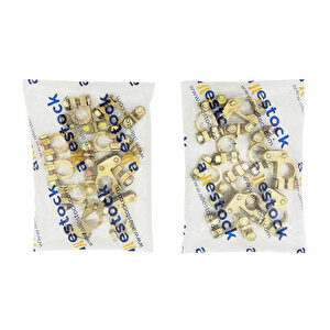 Akü Kutup Başı - Zamak Malzeme 10 Set (paket İçeriği 10(-) / 10(+) Adettir)