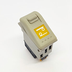 Bmc Profesyonel Gri 4. Dingil Kaldırma Anahtar Düğme Rocker Switch 2 Pin (off-lock On) Ampullü 24v