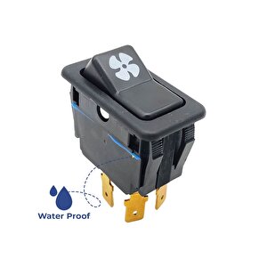 John Deere Çim Biçme Makinesi Bahçe Traktörü Fan Butonu Rocker Anahtar Switch 4 Pin On-off Su Geçirmez Ip67 - Am117324