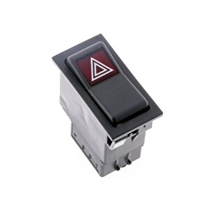 Universal Sinyal Flaşör Düğmesi Anahtarı 7 Pin Rocker Switch 1695209m1 - Ampullü 12v