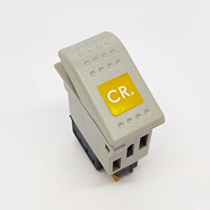 Bmc Profesyonel Gri Cruise Kontrol Anahtar Düğme Rocker Switch 2 Pin (off-on) Ampullü 24v