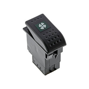 Universal Fan Düğmesi Anahtarı 4 Pin Rocker Switch Buton - Ampullü 24v