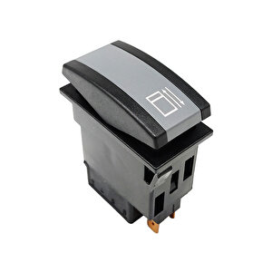 Otokar Doruk Otobüs Elektrikli Perde Anahtar Düğme Rocker Switch 6 Pin (m.on-off-m.on) Ampullü 24v