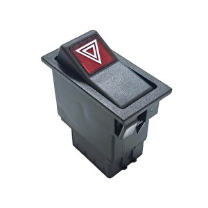 Bmc Fatih Ym Flaşör Anahtar Düğme Rocker Switch 7 Pin Ampullü 24v