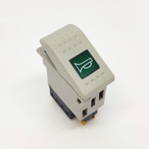 Bmc Profesyonel Gri Havalı Korna Anahtar Düğme Rocker Switch 6 Pin (on-on) Ampullü 24v