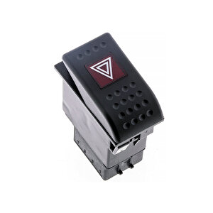 Universal Sinyal Flaşör Düğmesi Anahtarı 6 Pin Rocker Switch Buton - Ampullü 12v