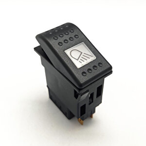 New Holland Traktör Universal Arka Çalışma Lambası Anahtar Düğme Rocker Switch 2 Pin (off-on) Ampullü 12v