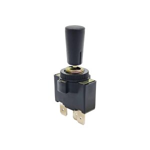 Orta Sağ Sol Anahtar On-off-on Toggle Switch 3 Terminalli 3 Pozisyon 12-24 Vdc 10a Plastik Somun Plastik Tepe