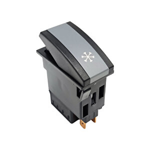 Otokar Sultan Klima Anahtar Düğme Rocker Switch 6 Pin (on-on) Ampullü 24v