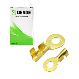 4mm Yuvarlak Kablo Ucu Topraklama Terminal Sarı Kablo Pabuç (paket İçeriği 250 Adettir)