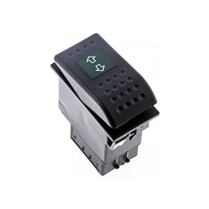 Universal Cam Açma Kapama Düğmesi Anahtarı 6 Pin Rocker Switch Buton - Ampullü 24v