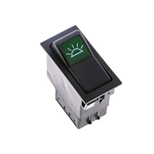 Universal Iç Aydınlatma Lamba Düğmesi Anahtarı 3 Pin Rocker Switch - Ampullü 12v