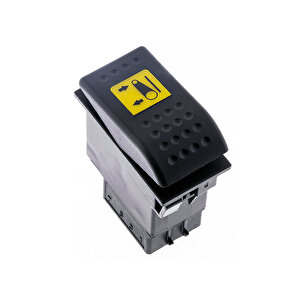 Universal Şaft Yukarı Aşağı Düğmesi Anahtarı 6 Pin Rocker Switch Buton - Ampullü 24v